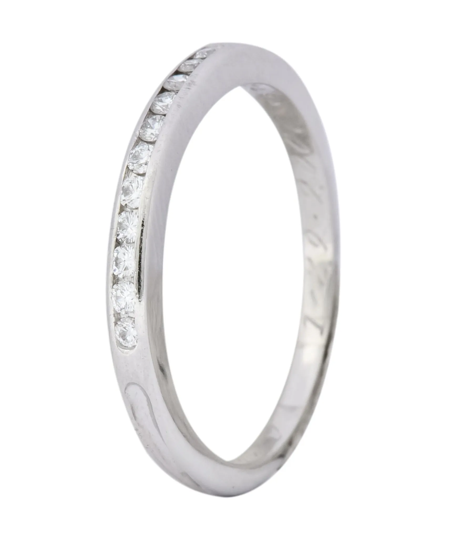 Contemporary Tiffany & Co. Diamond Platinum Anniversary Band Ring