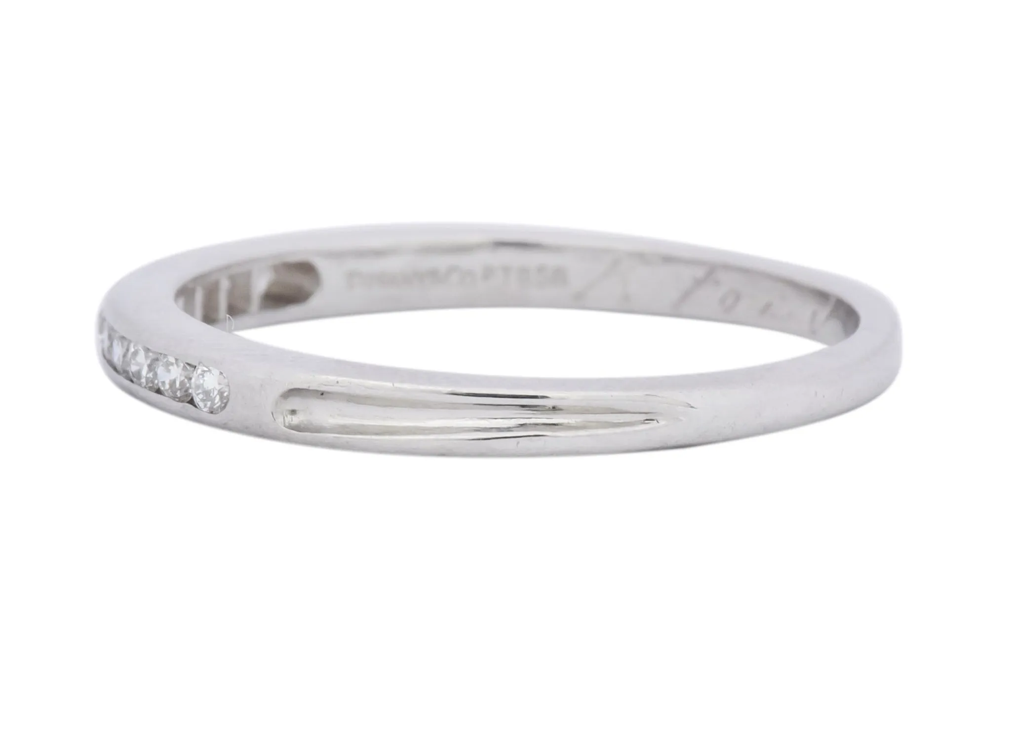 Contemporary Tiffany & Co. Diamond Platinum Anniversary Band Ring