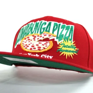 Cowabungapizza The Teenage Mutant Ninja Turtles New Era 59Fifty Fitted Hat (Red Green Under Brim)