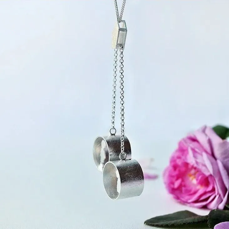 Creative Handmade Little Boy & Girl with Cat Pendant