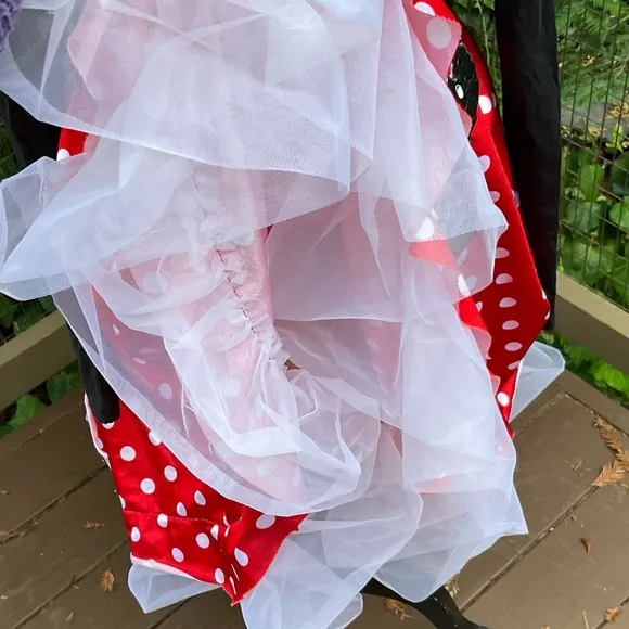 Curtain Call poodle skirt red polka dot with bonus belt