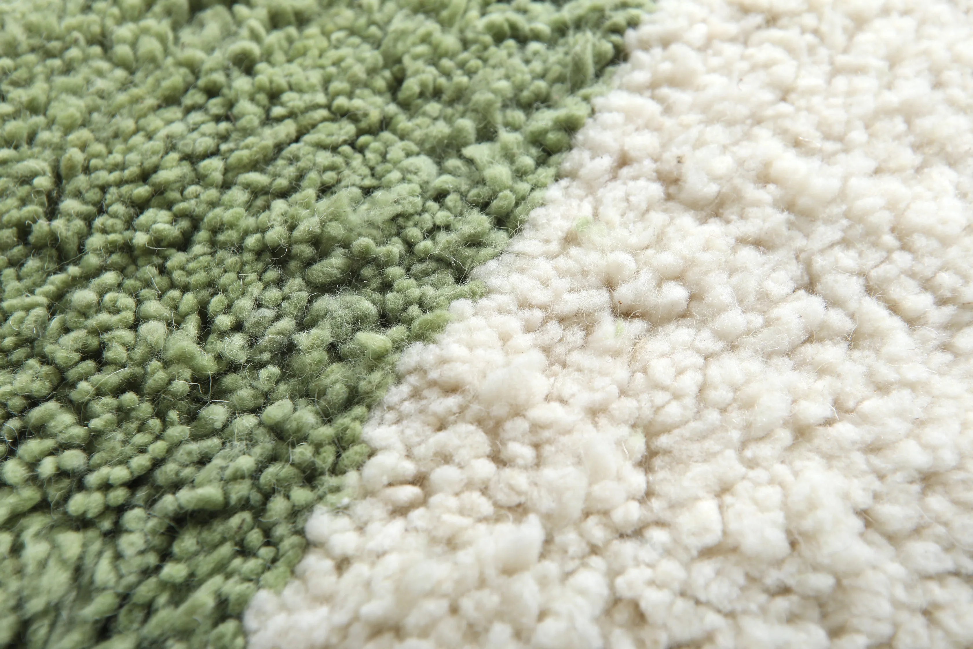 Custom Green Berber rug - Handmade Beniourain rug - Wool rug