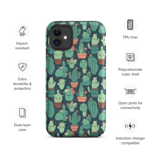 Cute Cactus Cartoon Tough Case for iPhone® C0004