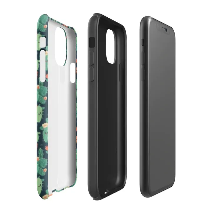 Cute Cactus Cartoon Tough Case for iPhone® C0004