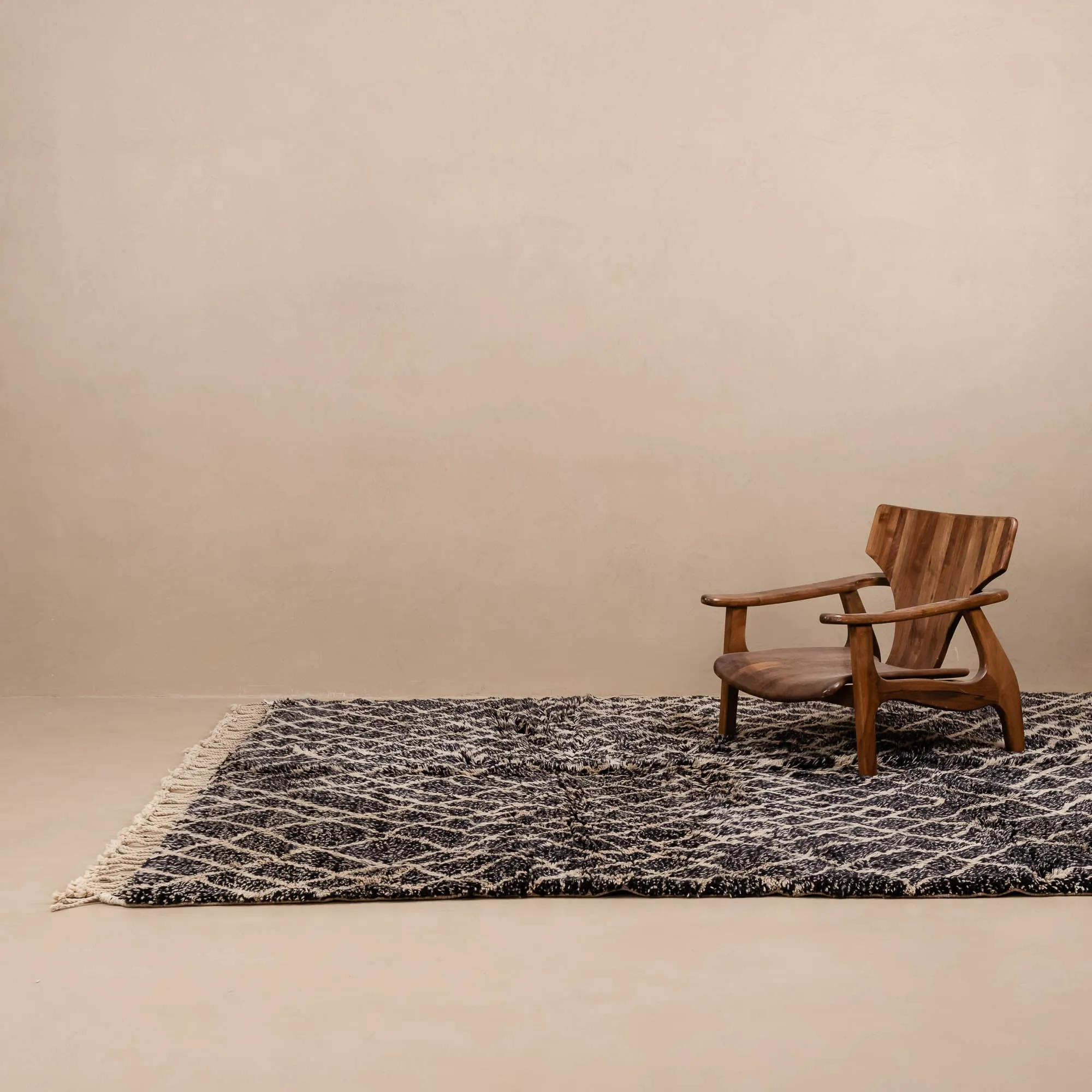 Dark Emperador - Luxury Shag Moroccan Rug