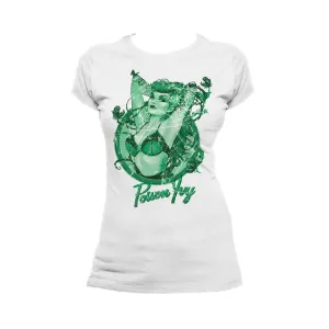 DC Comics Bombshells Poison Ivy Character Official Women's T-shirt (White)