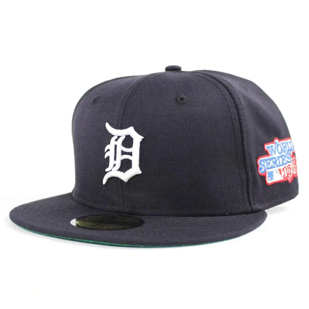 Detroit Tigers 1984 World Series New Era 59Fifty Fitted Hat (Navy Green Under Brim)