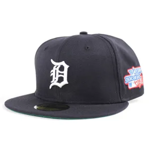 Detroit Tigers 1984 World Series New Era 59Fifty Fitted Hat (Navy Green Under Brim)