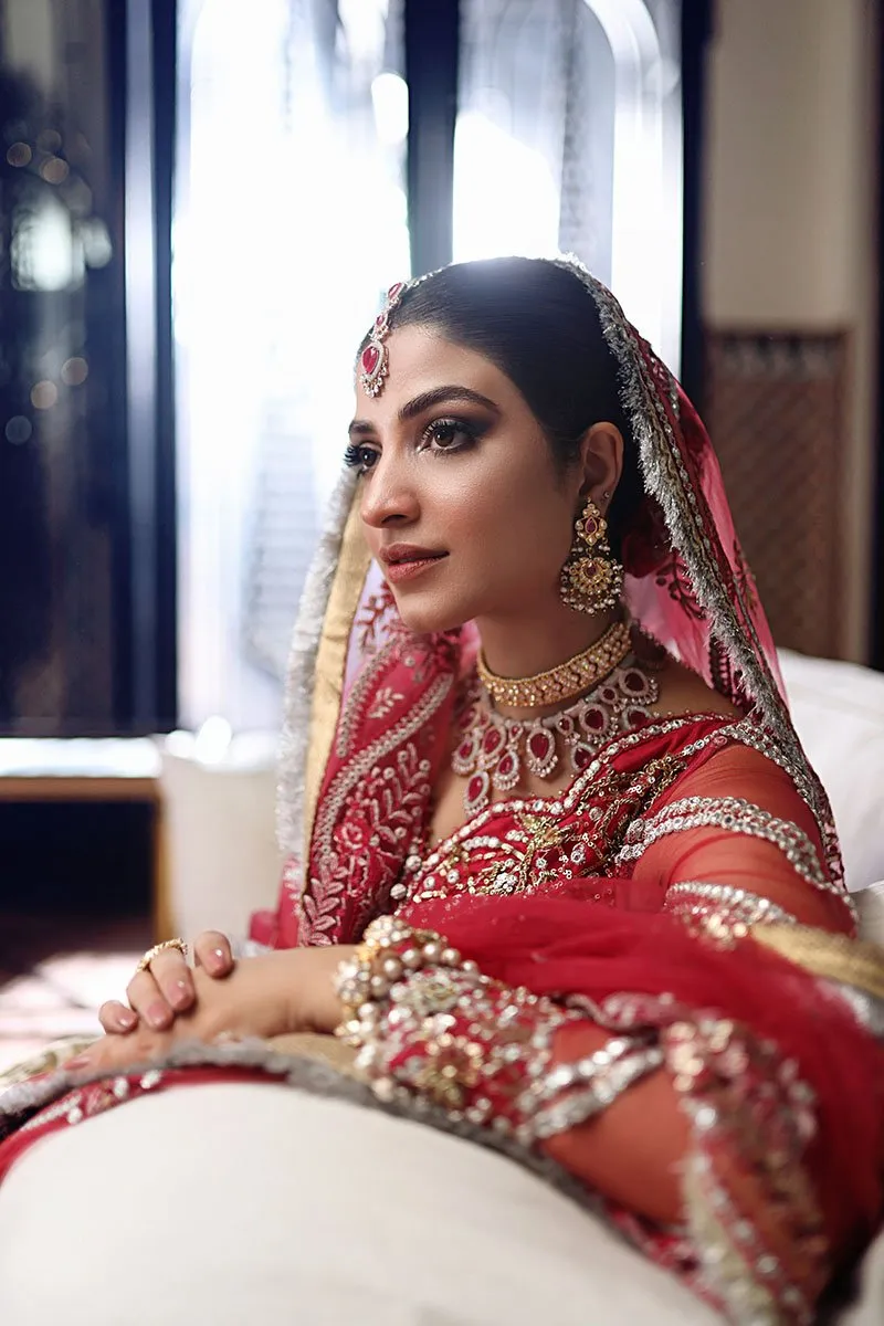 DINA | Mushq Dhee Rani Trousseau De Luxe Luxury Wedding Collection 2021 | Unstitched Embroidered Net Suits