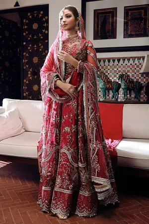 DINA | Mushq Dhee Rani Trousseau De Luxe Luxury Wedding Collection 2021 | Unstitched Embroidered Net Suits