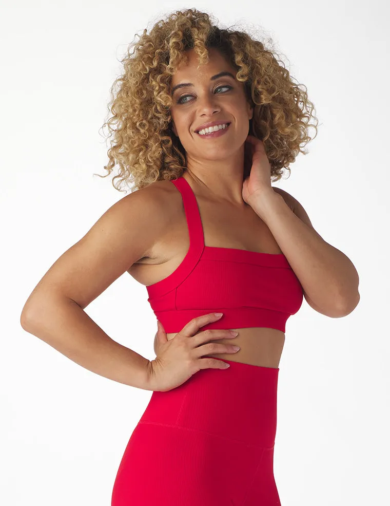 Directional Bra: Cherry