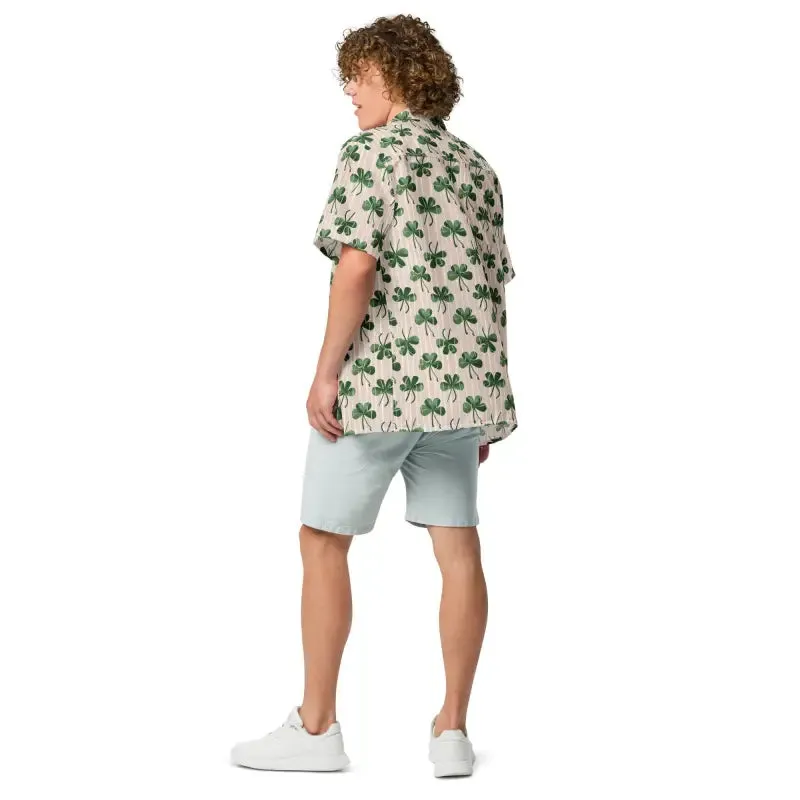 Eco Chic Stripes Unisex Button Shirt for Summer