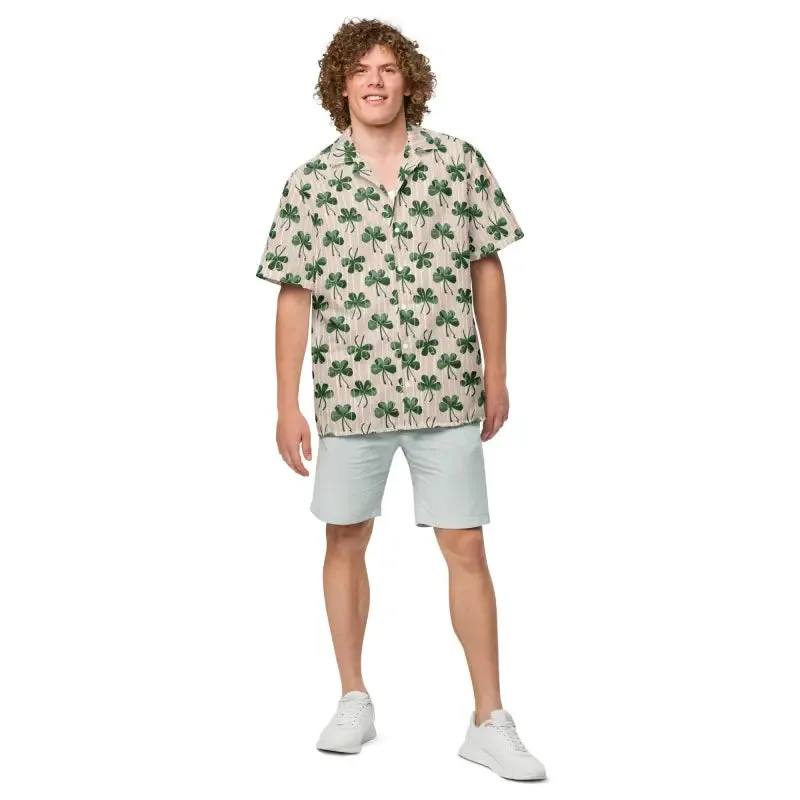 Eco Chic Stripes Unisex Button Shirt for Summer