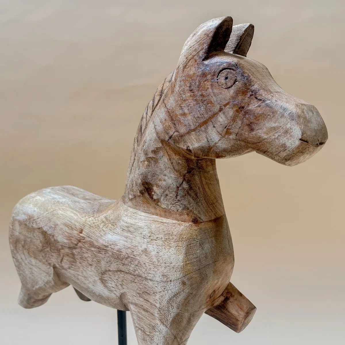 Edit House & Home-Home Artisan Nicholas Wooden Horse Sculpture (Large)