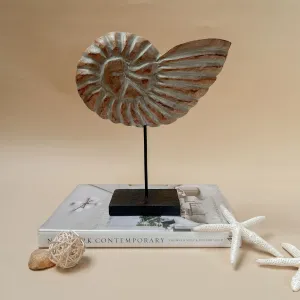 Edit House & Home-Home Artisan Serena Nautical Shell Wooden Sculpture