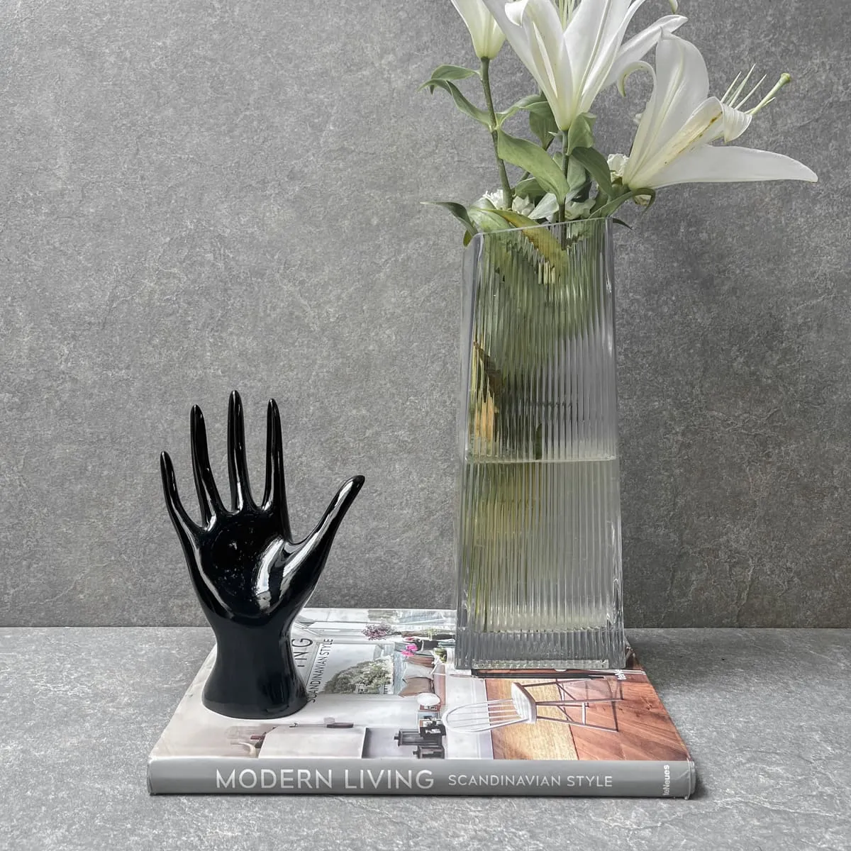 Edit House & Home-Home Artisan The Black Hand Sculpture