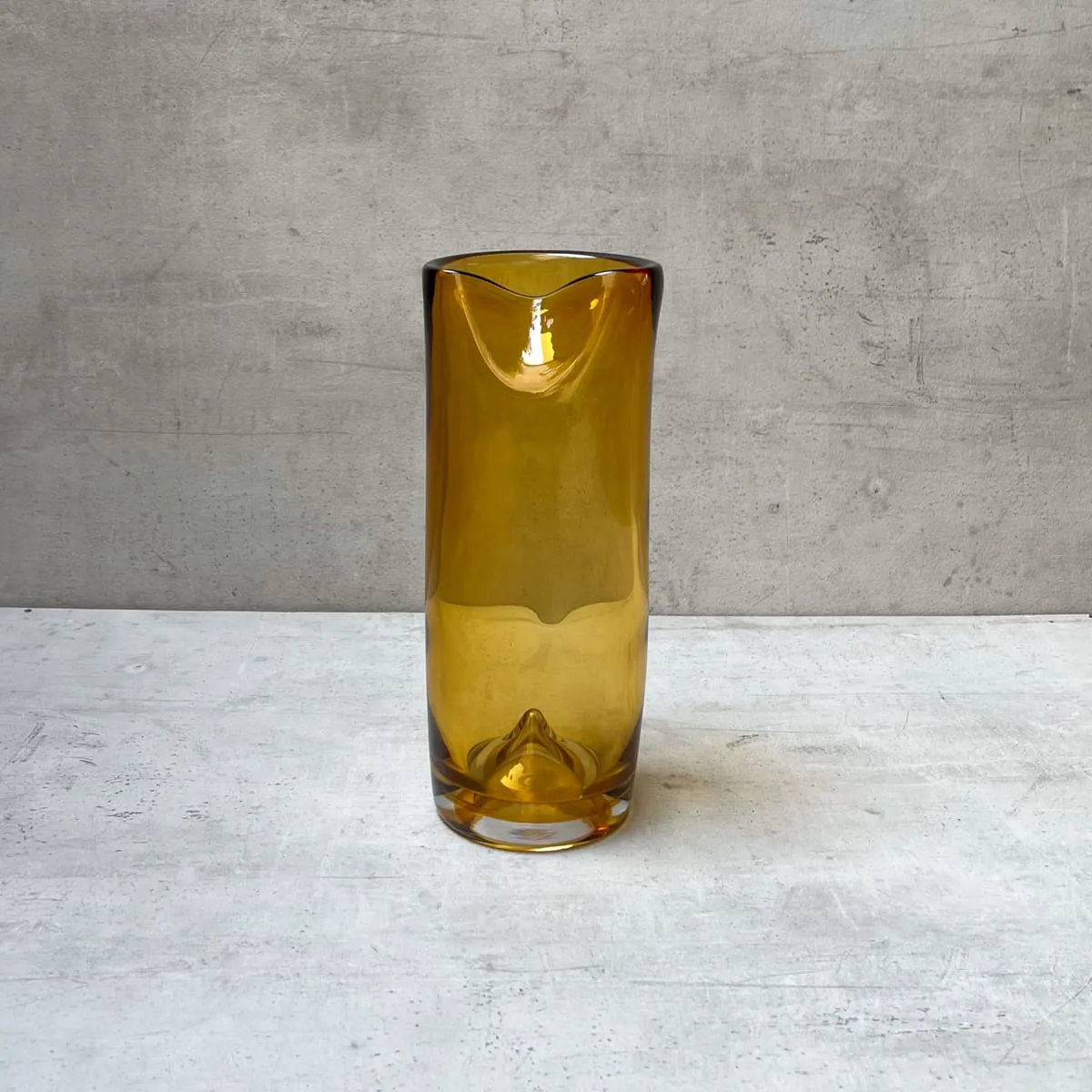 Edit House & Home-Home Artisan Varick Amber Opulent Glass Vase