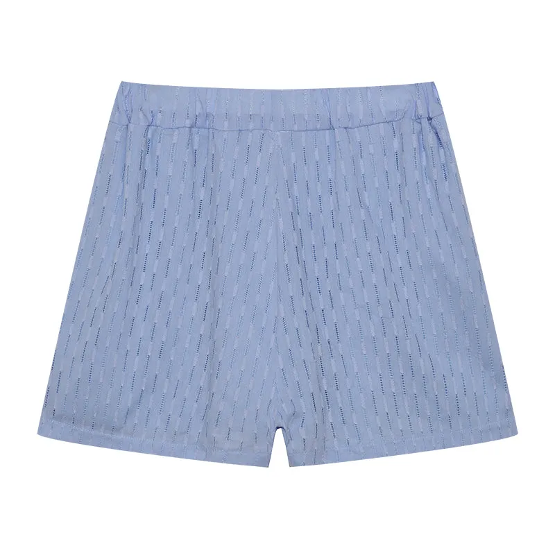 Elizabeth™ - Effortlessly Chic Breezy Shirt and Shorts Ensemble