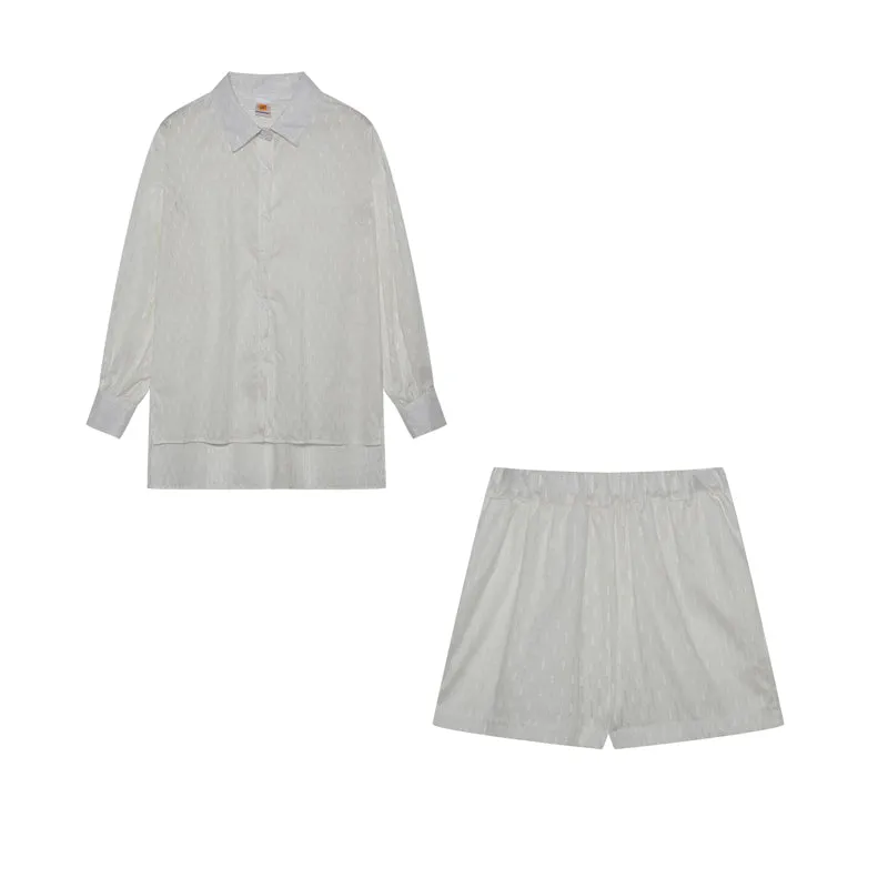 Elizabeth™ - Effortlessly Chic Breezy Shirt and Shorts Ensemble