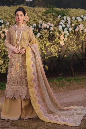 ELSA NL-31 | Nureh The Secret Garden Luxury Formals Collection 2022 | Unstitched Embroidered Chiffon Suits