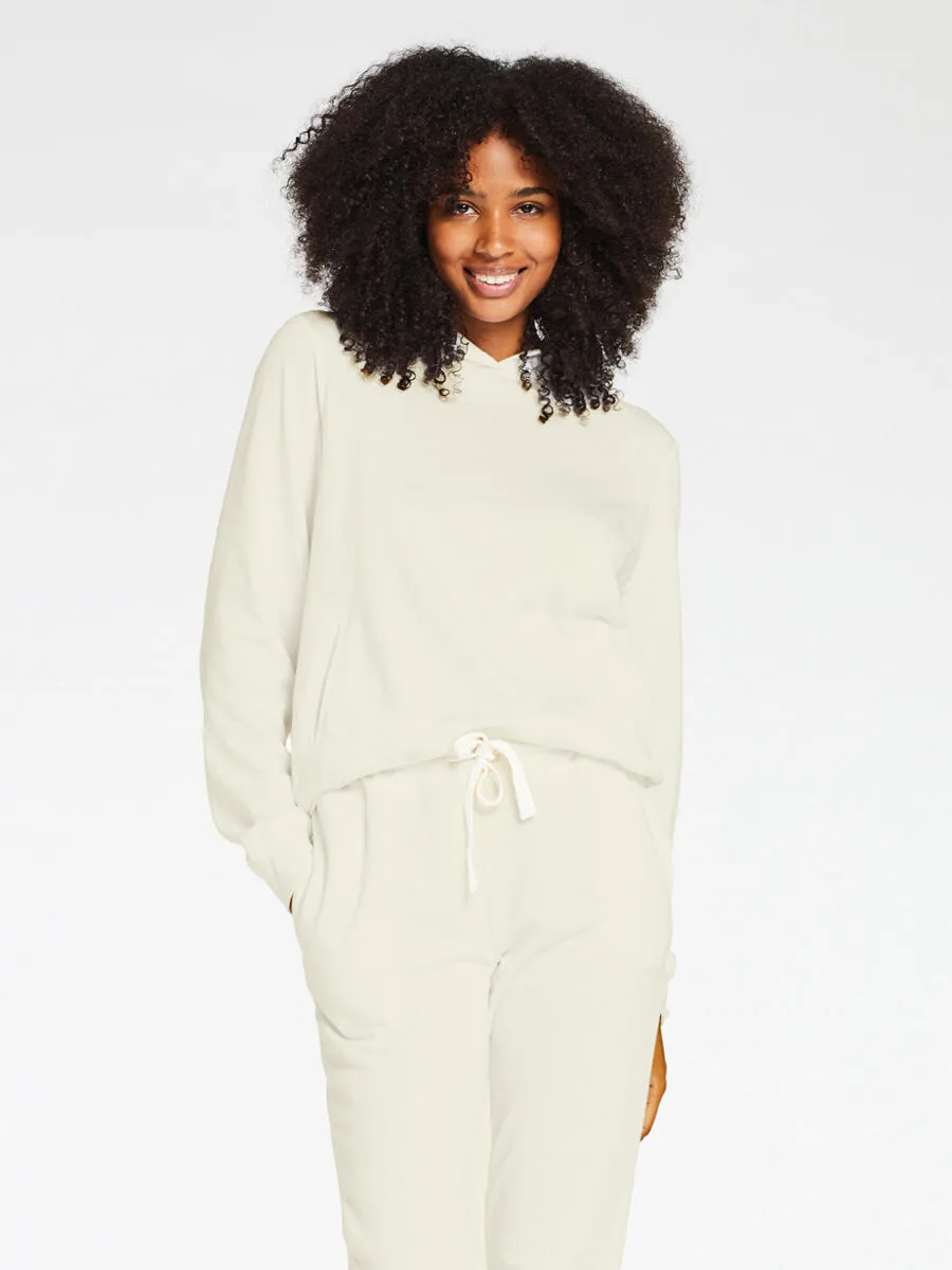 Emery Fleece Hoodie in EcoSoft Ecru