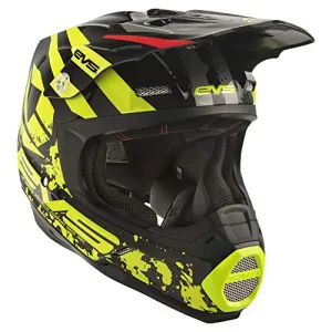 EVS Sports Unisex-Adult T5 Grappler Off Road Full Face Motorcycle Helmet (Black, Small)
