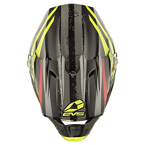 EVS Sports Unisex-Adult T5 Grappler Off Road Full Face Motorcycle Helmet (Black, Small)