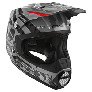 EVS Sports Unisex-Adult T5 Grappler Off Road Full Face Motorcycle Helmet (Grey, X-Small)