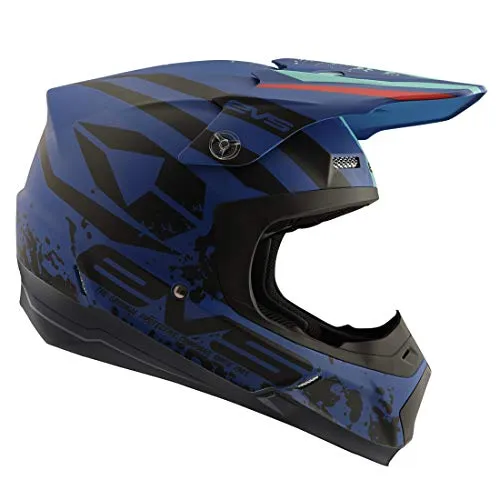 EVS T5 Grappler Adult Off-Road Motorcycle Helmet - Matte Dark Blue / X-Small