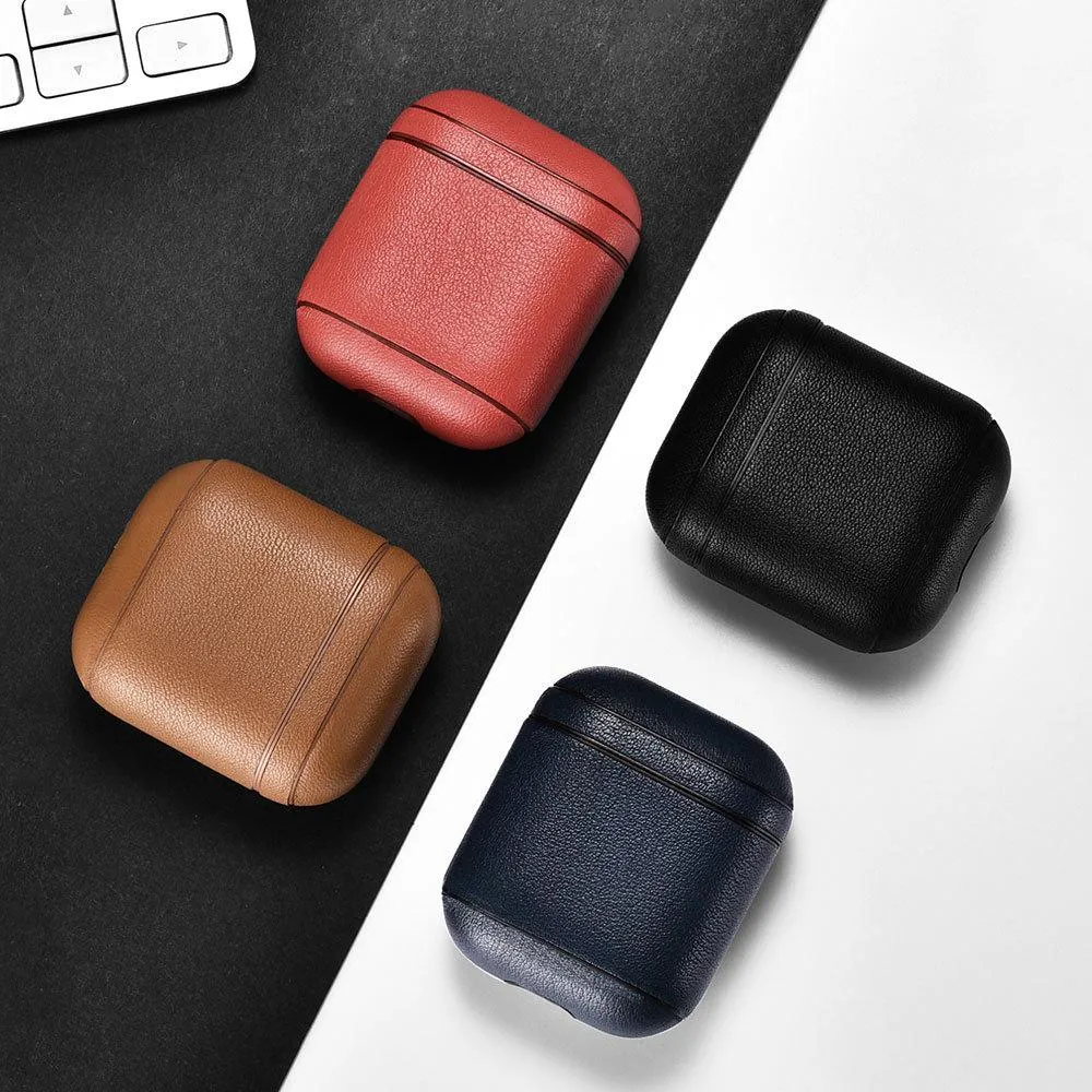 Exinoz Custom Leather Case for Apple AirPods