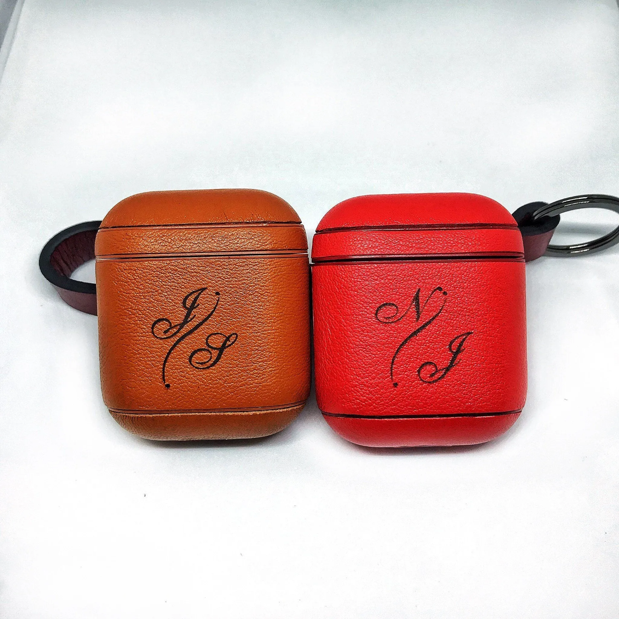 Exinoz Custom Leather Case for Apple AirPods