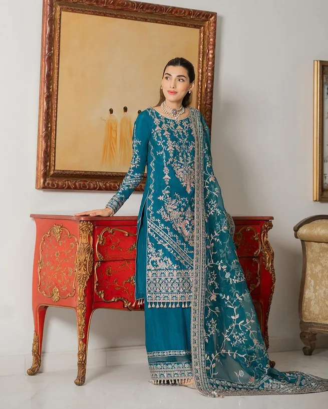 Faiza Saqlain Luxury Hand Embroidered Net Collection ARIYA