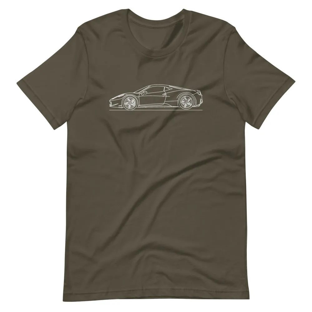 Ferrari 458 Italia silhouette t-shirt