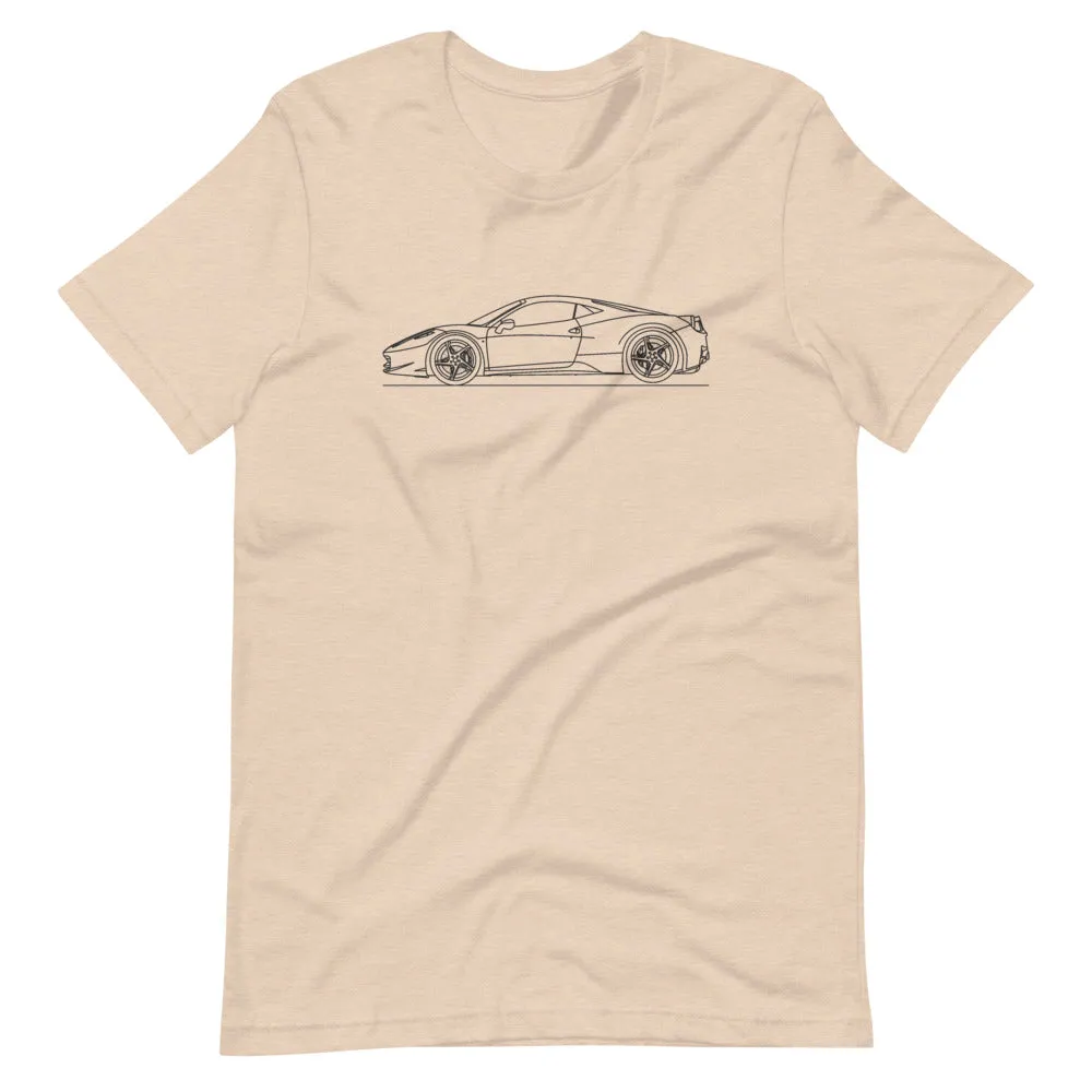 Ferrari 458 Italia silhouette t-shirt