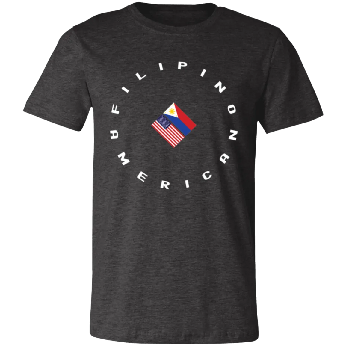 Filpino American in Circle Flags Unisex Jersey T-Shirt