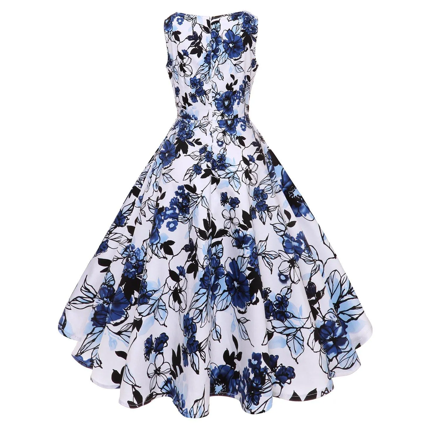 Floral 50s Vintage Rockabilly Swing Dress
