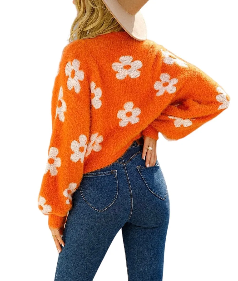 Floral Fantasy Open Front Cozy Cardigan