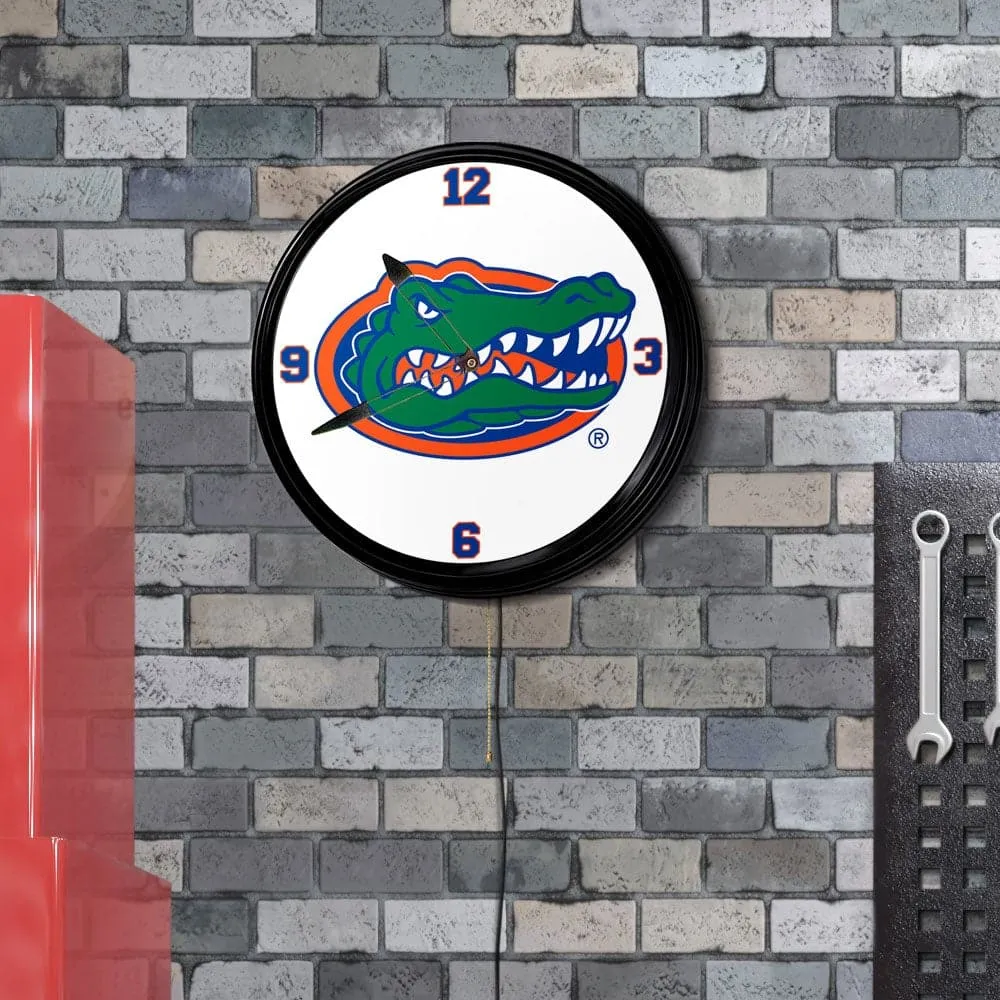Florida Gators: Retro Lighted Wall Clock