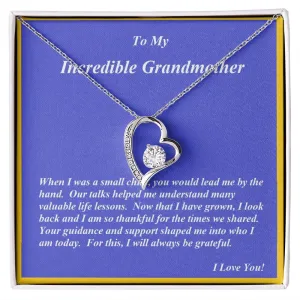 Forever Love Necklace, For Her, Grandmother, For Grandmama, Mother, Christmas, Birthday, with Message Card