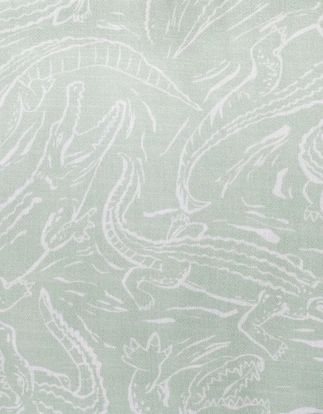 FOX & FINCH CROC PRINT SHIRT 3-7YRS