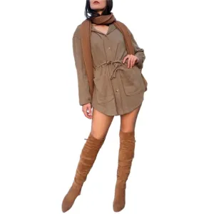 Free People Beach Relaxed Fit Cotton Knit Oversized Cardigan Tunic Mini Dress XS