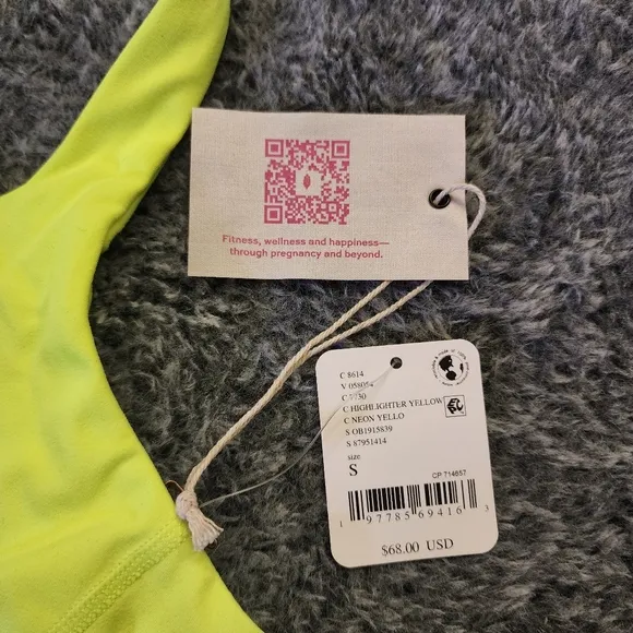 Free People Movement X Hatch Neon Yellow Sports Bra