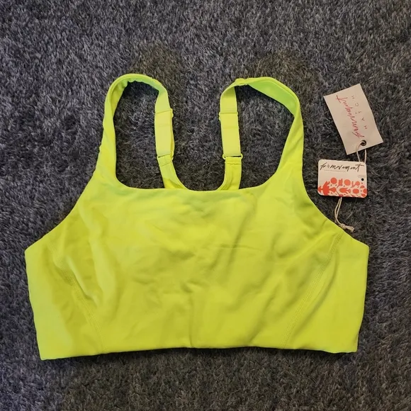 Free People Movement X Hatch Neon Yellow Sports Bra