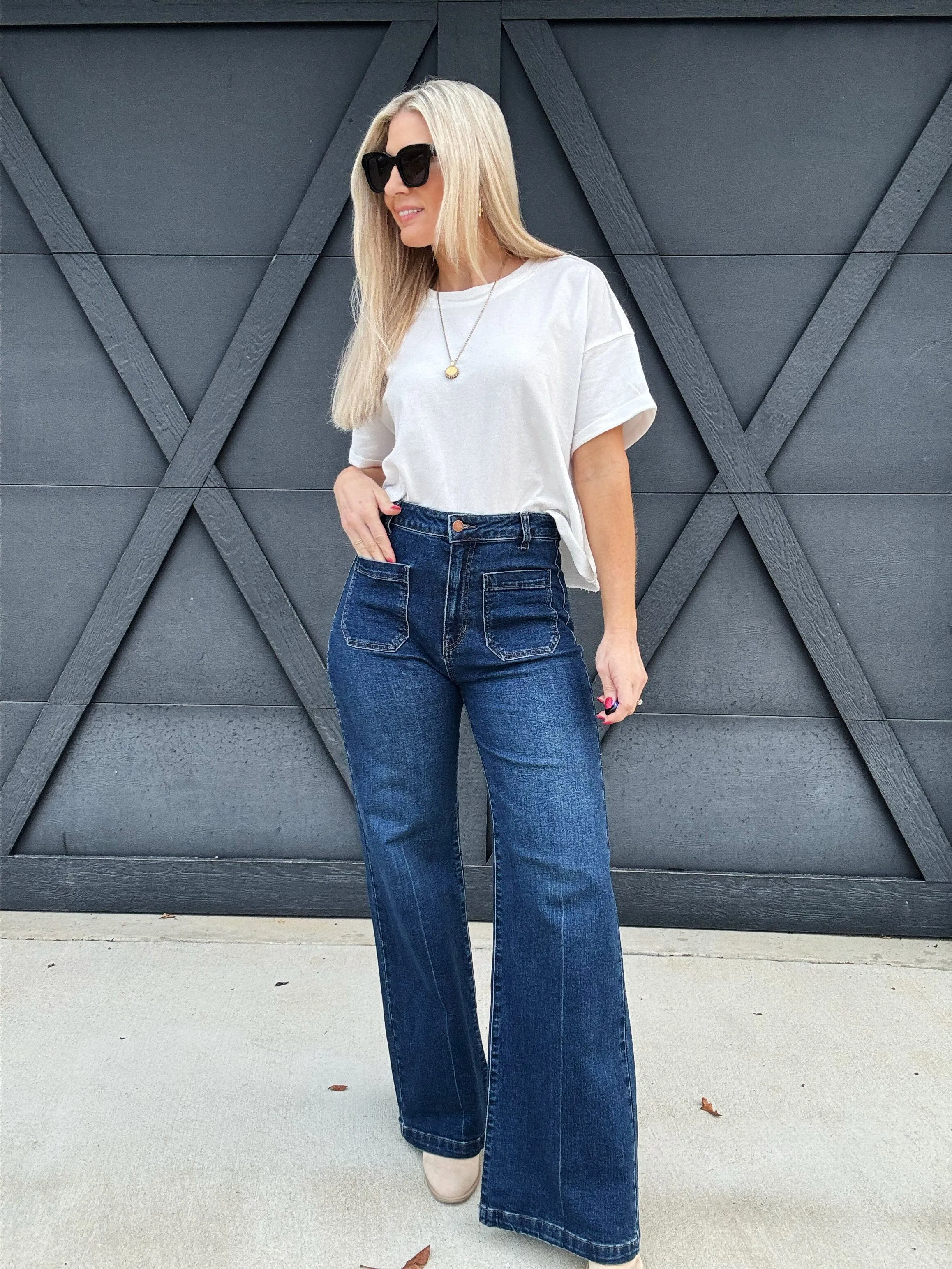 French Terry Boxy Tee In Off White