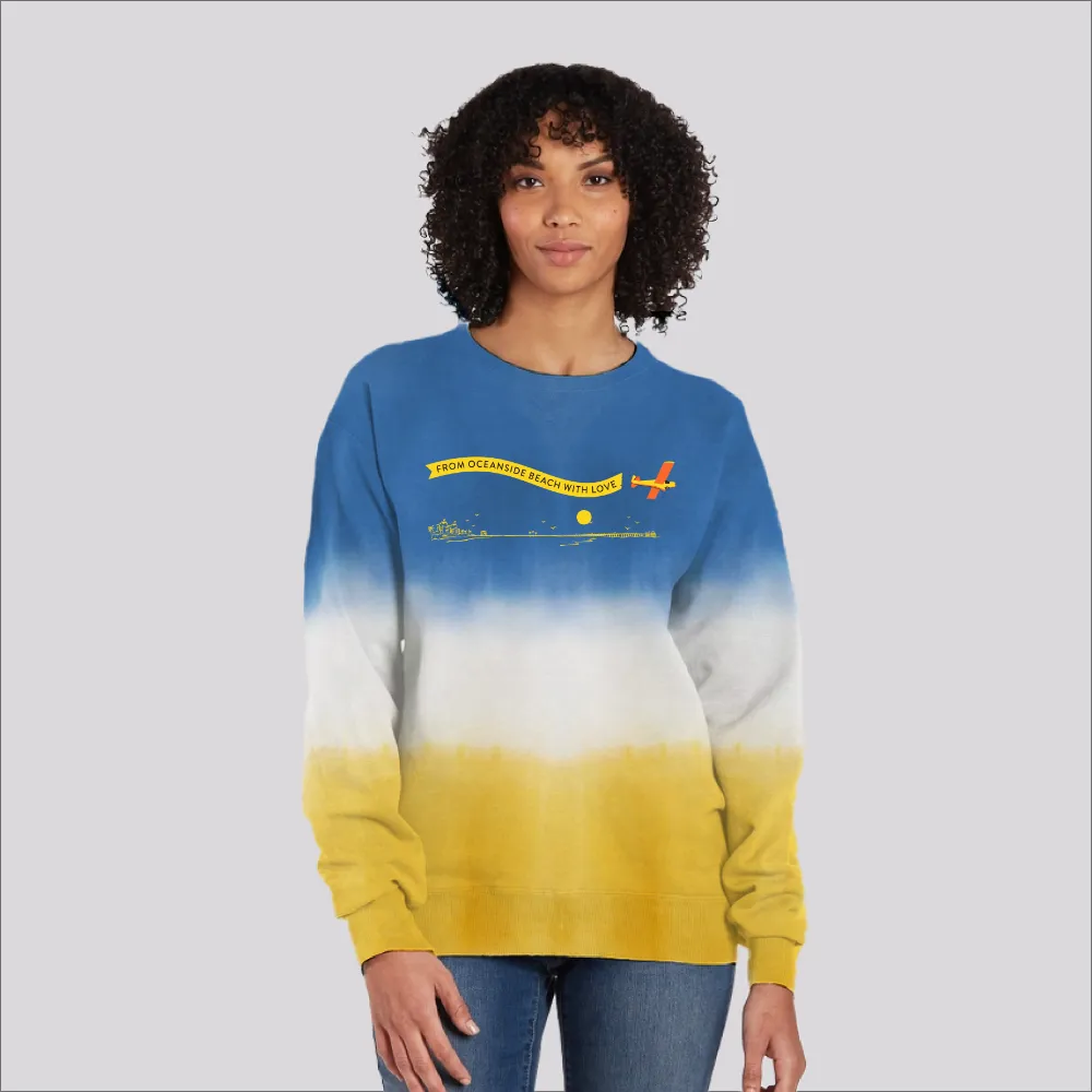 From Oceanside with Love Beach Ombre Sweatshirt