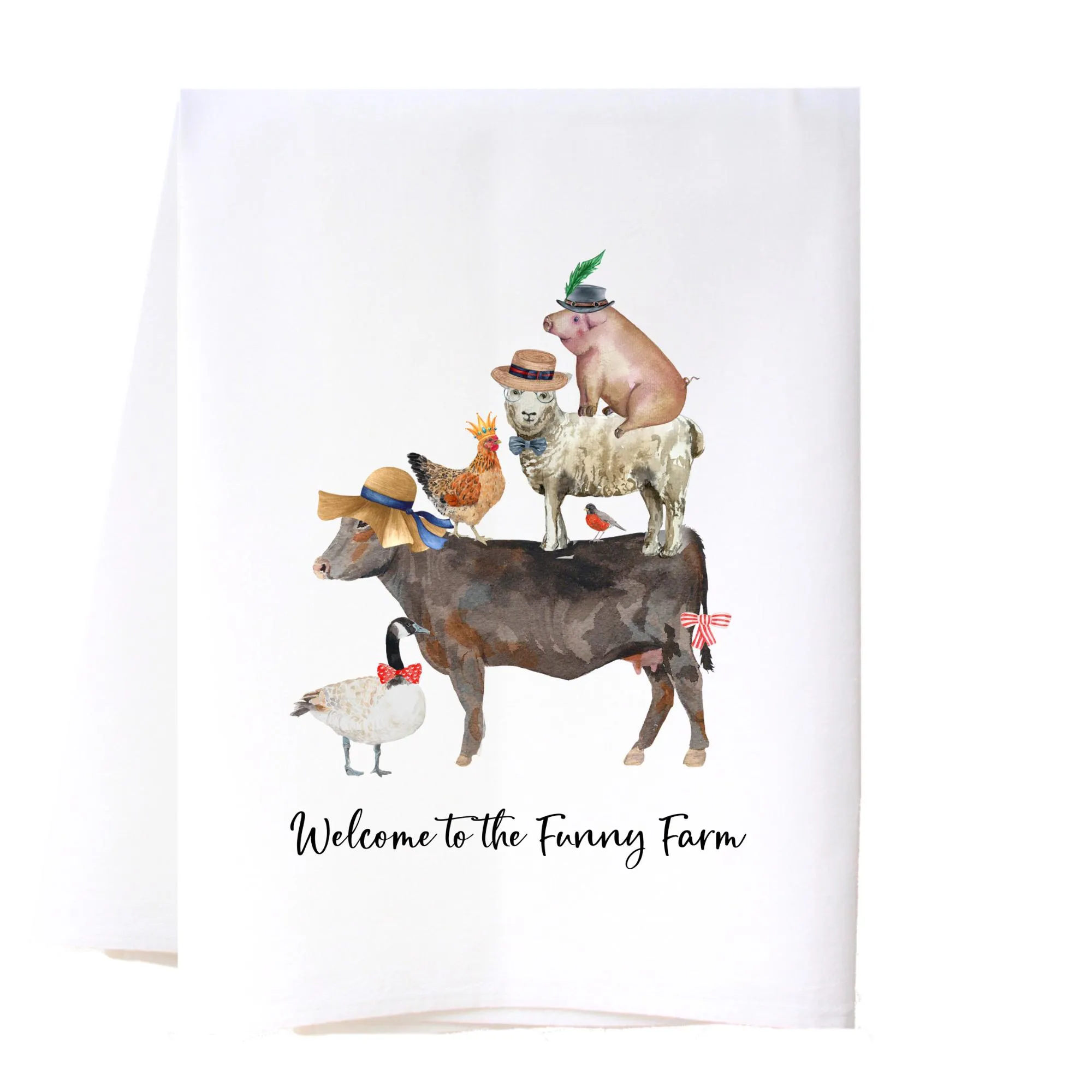 Funny Farm Flour Sack Towel