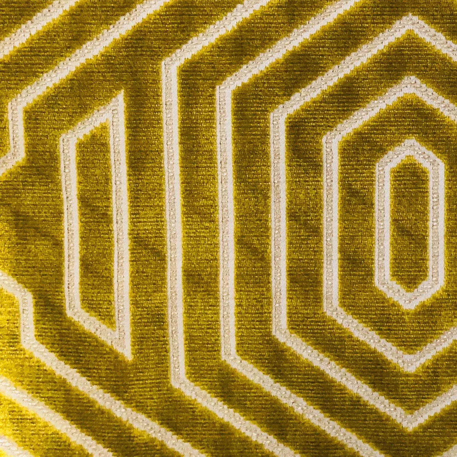 Goldenrod Velvet Gold Geometric Luxury Throw Pillow