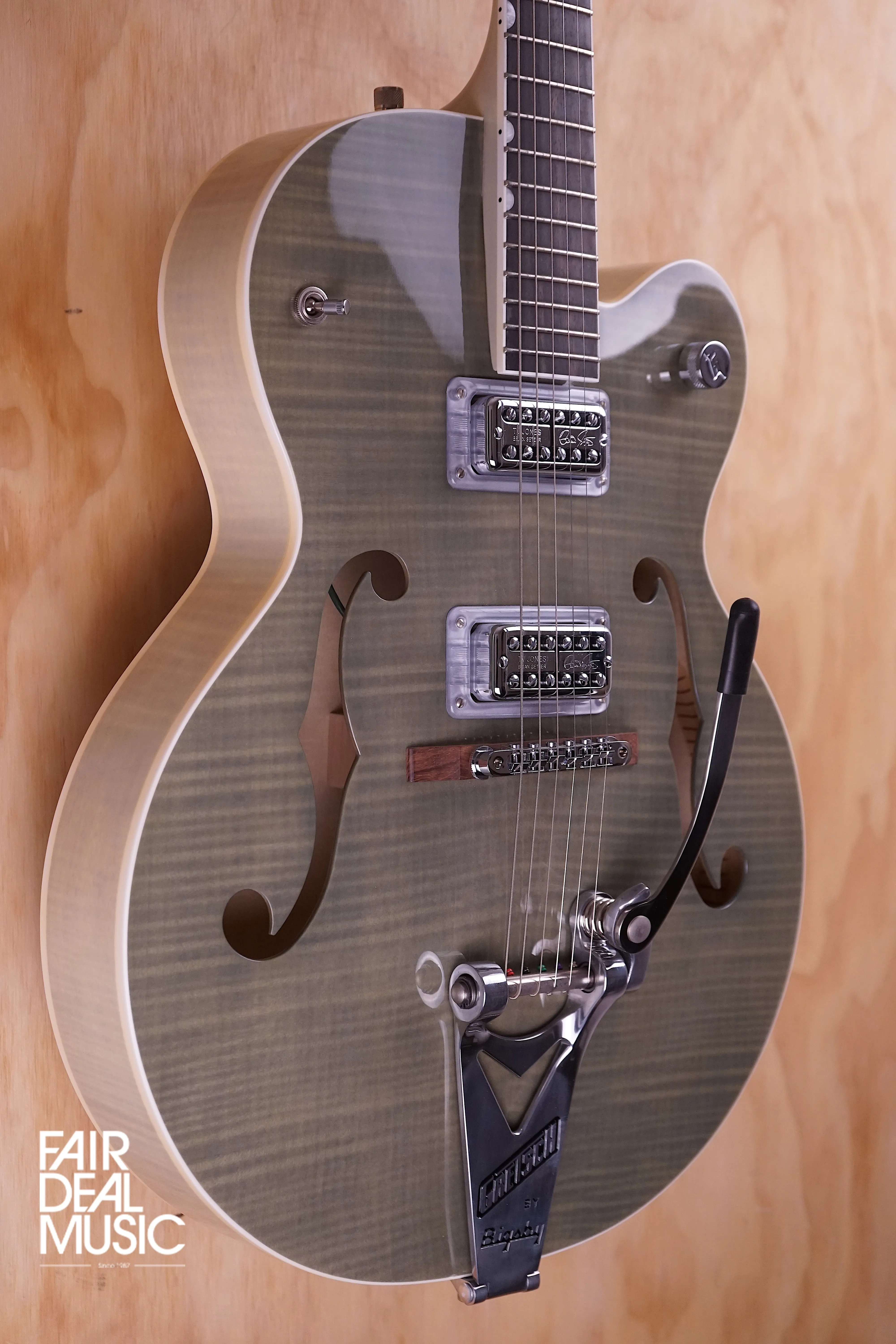 Gretsch G6120-BSHR-HGT Brian Setzer Hot Rod in Two-Tone Highland Green, USED