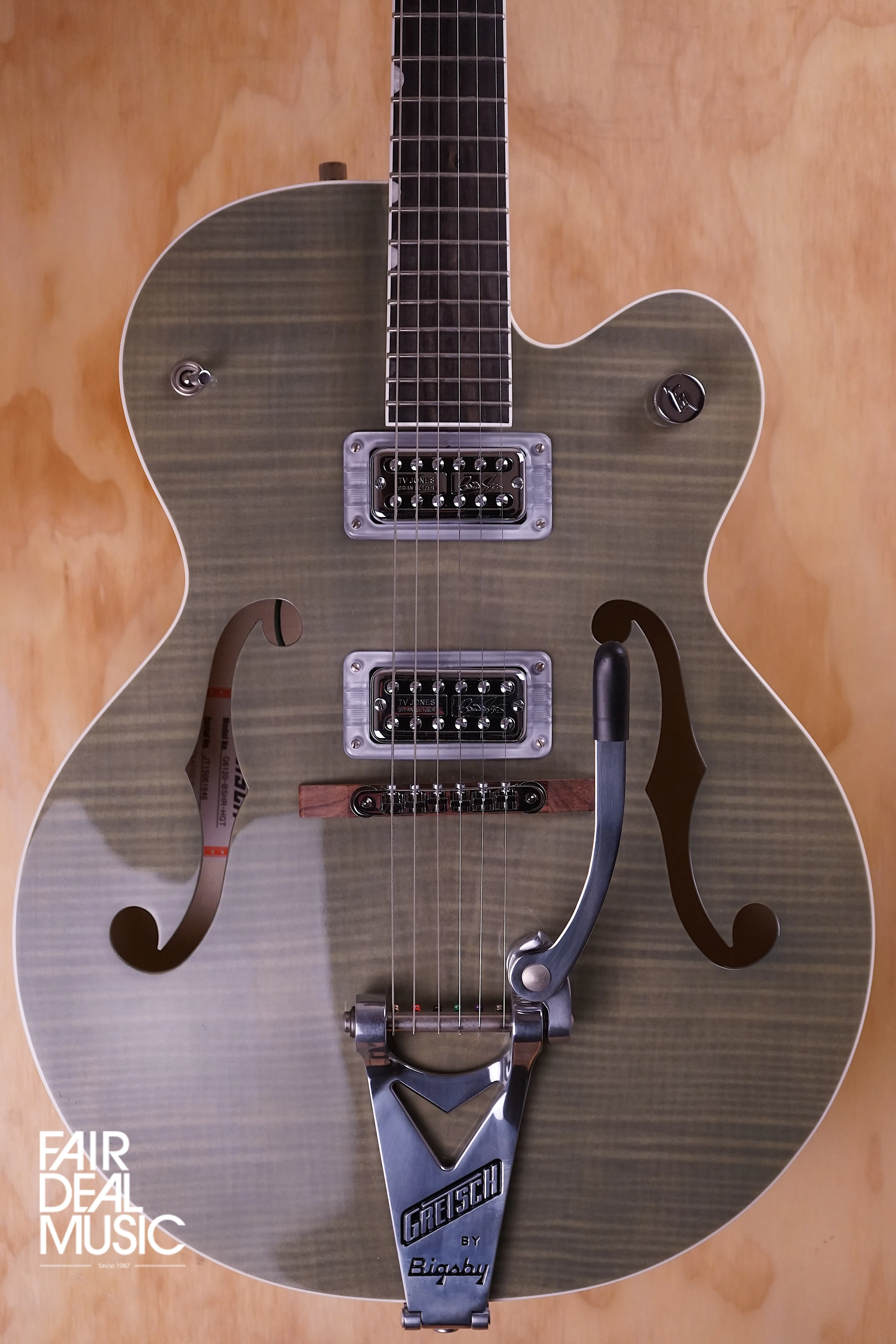 Gretsch G6120-BSHR-HGT Brian Setzer Hot Rod in Two-Tone Highland Green, USED