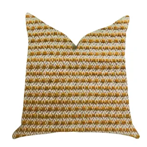 Hamilton Braid Brown Tones Luxury Throw Pillow